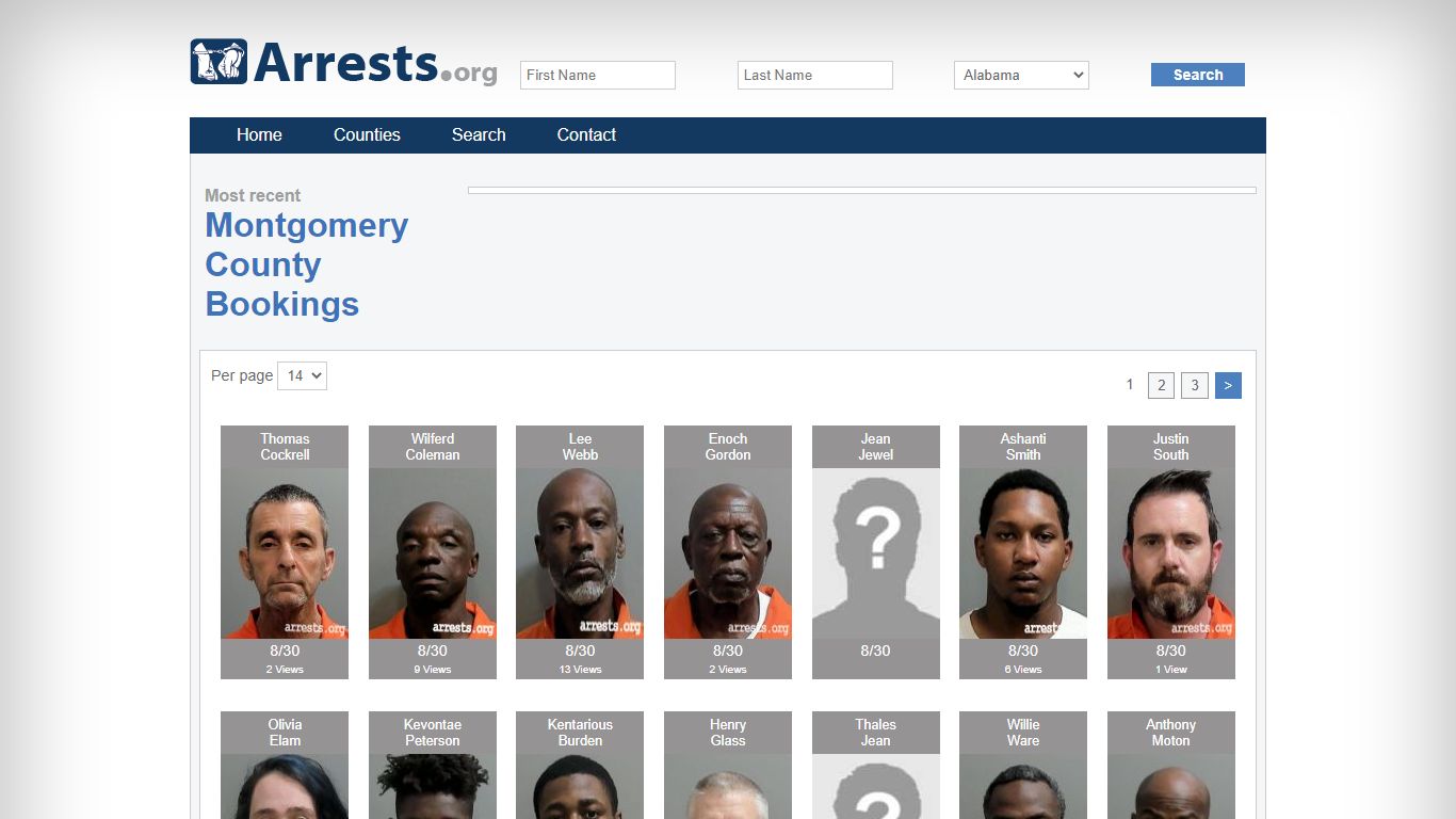 Montgomery County Arrests and Inmate Search