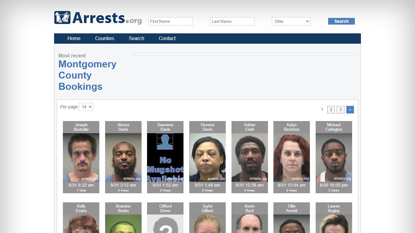 Montgomery County Arrests and Inmate Search